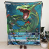 Rayquaza Blanket Pokemon Card Blanket Pokemon Blanket Anime Blanket