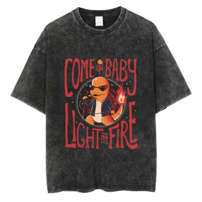 Come on Baby Light my Fire Charmander T-Shirt Pokemon T-shirt Anime T-shirt