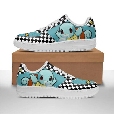 Poke Squirtle Pokemon Air Anime Sneakers Anime Checkerboard PT0720