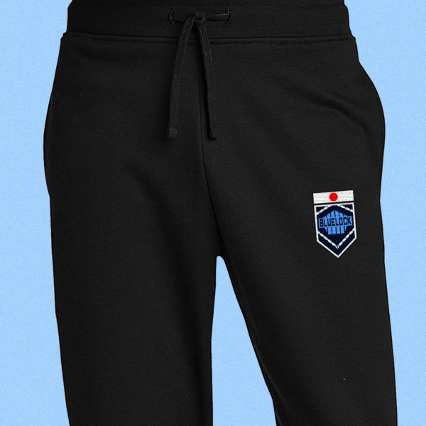 Blue Lock Embroidered Joggers