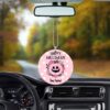 Personalized Pink Pumpkin Ornament Custom Name Car Accessories Pink Halloween Decorations