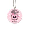 Personalized Pink Pumpkin Ornament Custom Name Car Accessories Pink Halloween Decorations