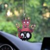 Pizza Devil Kitty Ornament Custom Car Accessories Halloween Gifts