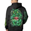 Emerald Serpent Hoodie Pokemon Hoodie Anime Hoodie