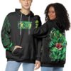 Emerald Serpent Hoodie Pokemon Hoodie Anime Hoodie