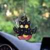 Pumpkaboo Cat Ornament Custom Halloween Ghost Car Accessories