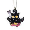 Pumpkaboo Cat Ornament Custom Halloween Ghost Car Accessories