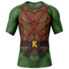 Hooktab Raphael Teenage Mutant Ninja Turtles Short Sleeve Rash Guard Compression Shirt Cosplay Anime Gym Shirt