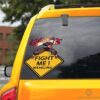 Rengoku Warning Car Sticker Custom For Fans