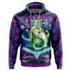 Hooktab Rick and Morty Trippy Cosmic Rick Anime Hoodie