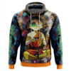 Hooktab Rick and Morty Trippy Enlightened Morty Anime Hoodie