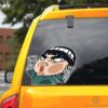 Rock Lee Hitting Glass Car Sticker Custom Naru Funny Car Accessories