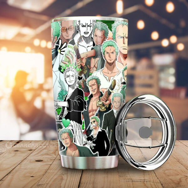 Roronoa Zoro Funny Stainless Steel Anime Tumbler Cup Custom Anime For One Piece Fans