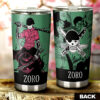 Roronoa Zoro Stainless Steel Anime Tumbler Cup Custom One Piece Manga Style