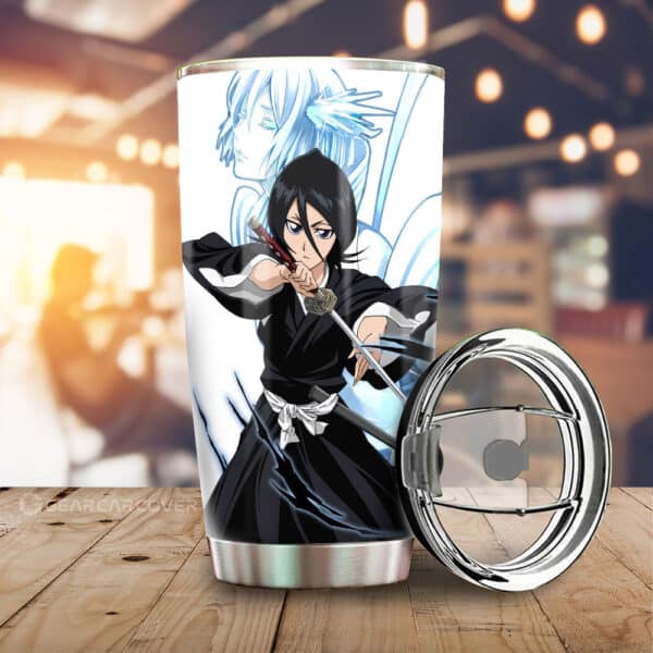 Rukia Kuchiki Stainless Steel Anime Tumbler Cup Custom Bleach Anime