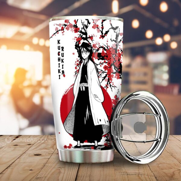 Rukia Kuchiki Stainless Steel Anime Tumbler Cup Custom Japan Style Anime Bleach