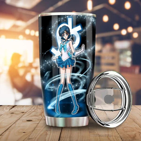 Sailor Mercury Stainless Steel Anime Tumbler Cup Custom Sailor Moon Anime