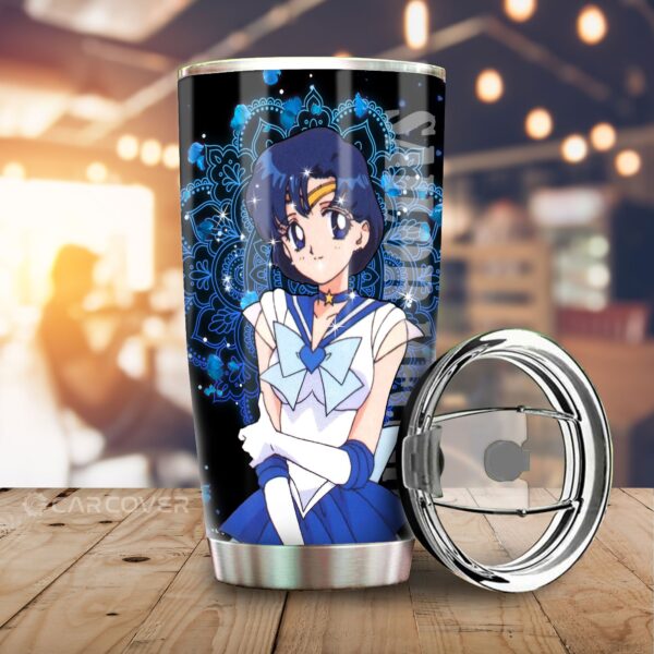 Sailor Moon Stainless Steel Anime Tumbler Cup Custom Sailor Mercury