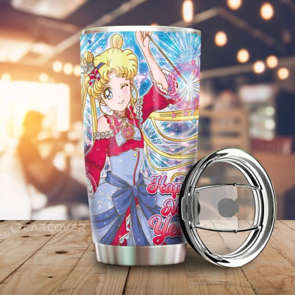 Sailor Moon Stainless Steel Anime Tumbler Cup Custom Happy New Year Anime
