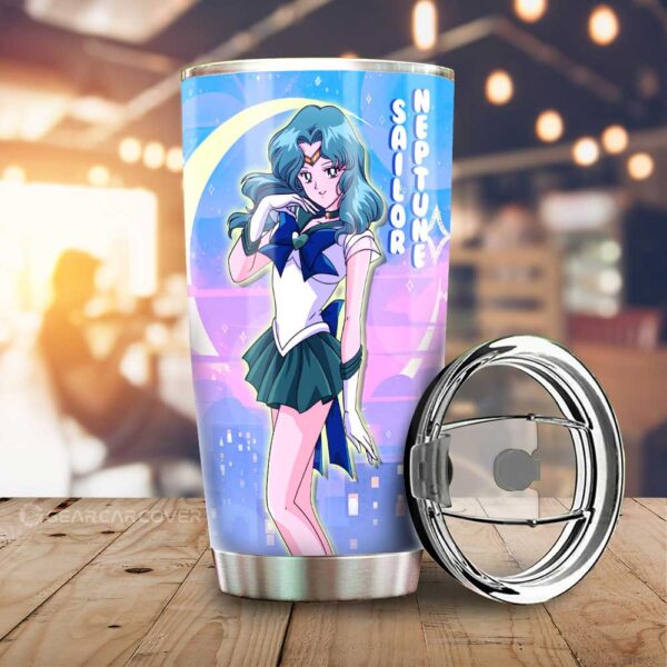 Sailor Neptune Stainless Steel Anime Tumbler Cup Custom Sailor Moon Anime For Car Decoration