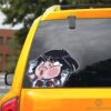 Sailor Saturn Hitting Glass Car Sticker Custom Sailor Moon Anime Car Accessories For Anime Fans