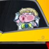 Sailor Uranus Hitting Glass Car Sticker Custom Sailor Moon Anime Car Accessories For Anime Fans