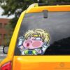 Sailor Uranus Hitting Glass Car Sticker Custom Sailor Moon Anime Car Accessories For Anime Fans