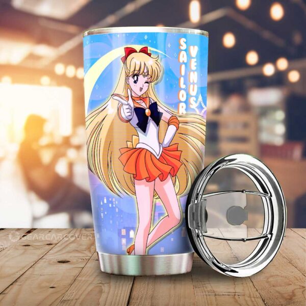 Sailor Venus Stainless Steel Anime Tumbler Cup Custom Sailor Moon Anime For Car Decoration