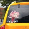 Sakura Hitting Glass Car Sticker Custom Naru Car Funny Accessories