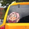 Sakura Hitting Glass Car Sticker Custom Naru Funny Car Accessories