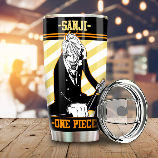 Sanji Stainless Steel Anime Tumbler Cup Custom One Piece Anime Mix Manga Style