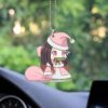 Santa Claus Nezuko Ornament Custom Anime Demon Slayer Car Accessories Christmas Decorations