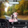 Santa Claus Nezuko Ornament Custom Anime Demon Slayer Car Accessories Christmas Decorations