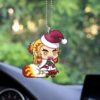 Santa Rengoku Ornament Custom Anime Demon Slayer Car Interior Accessories