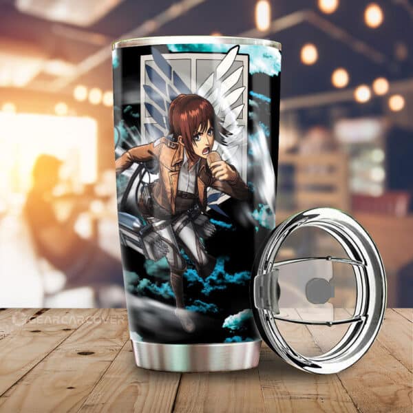 Sasha Blouse Stainless Steel Anime Tumbler Cup Custom Attack On Titan Anime