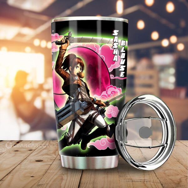 Sasha Blouse Stainless Steel Anime Tumbler Cup Custom Attack On Titan Anime