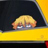 Scary Face Zenitsu Car Sticker Custom Demon Slayer Anime Car Accessories