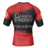 Hooktab House Targaryen Game of Thrones Short Sleeve Rash Guard Compression Shirt Cosplay Anime Gym Shirt