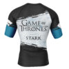 Hooktab House Stark Game of Thrones Short Sleeve Rash Guard Compression Shirt Cosplay Anime Gym Shirt