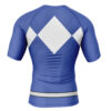 Hooktab Blue Ranger Mighty Morphin Power Rangers Short Sleeve Rash Guard Compression Shirt Cosplay Anime Gym Shirt