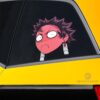 Shy Tanjiro Face Car Sticker Custom Demon Slayer Anime Car Accessories