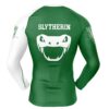 Hooktab Slytherin v2 Harry Potter Long Sleeve Rash Guard Compression Shirt Cosplay Anime Gym Shirt