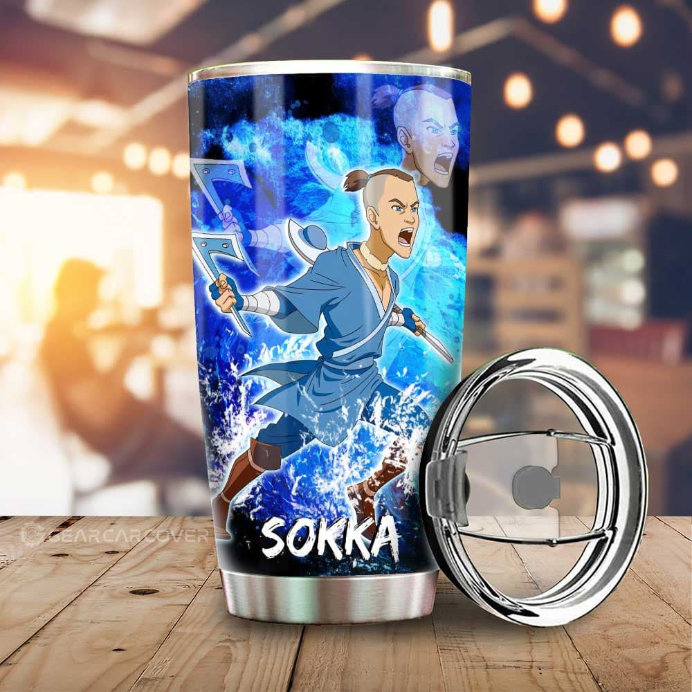 Sokka Stainless Steel Anime Tumbler Cup Custom Avatar The Last Airbender Anime