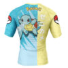 Hooktab Squirtle Attack Pokemon Short Sleeve Rash Guard Compression Shirt Cosplay Anime Gym Shirt