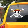 Straw Hat Pirates Flag Car Sticker Custom Car Accessories