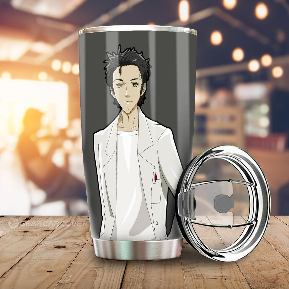 SunshadeRintarou Okabe Stainless Steel Anime Tumbler Cup Custom Steins Gate Anime