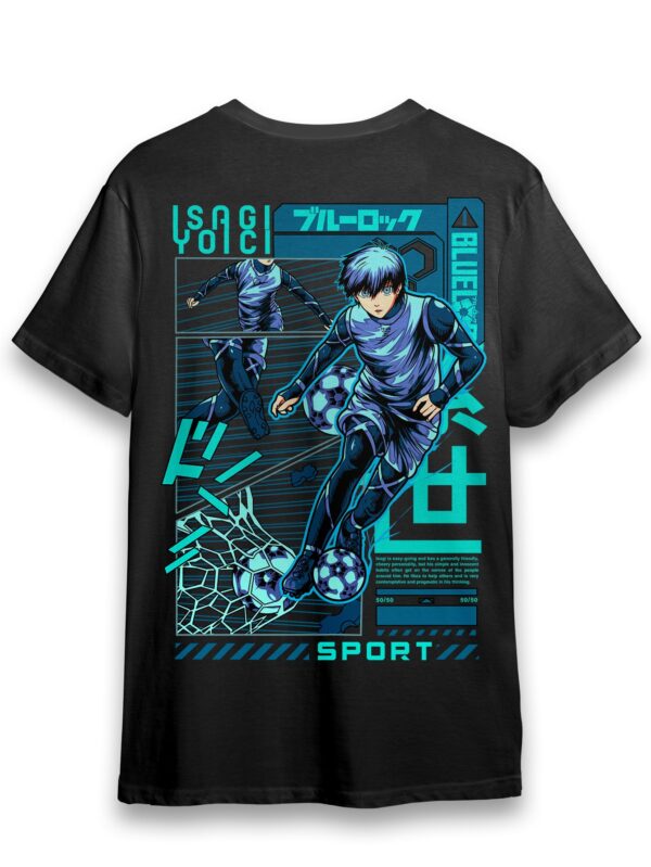 Isagi Power Kick Blue Lock Anime Unisex T-Shirt