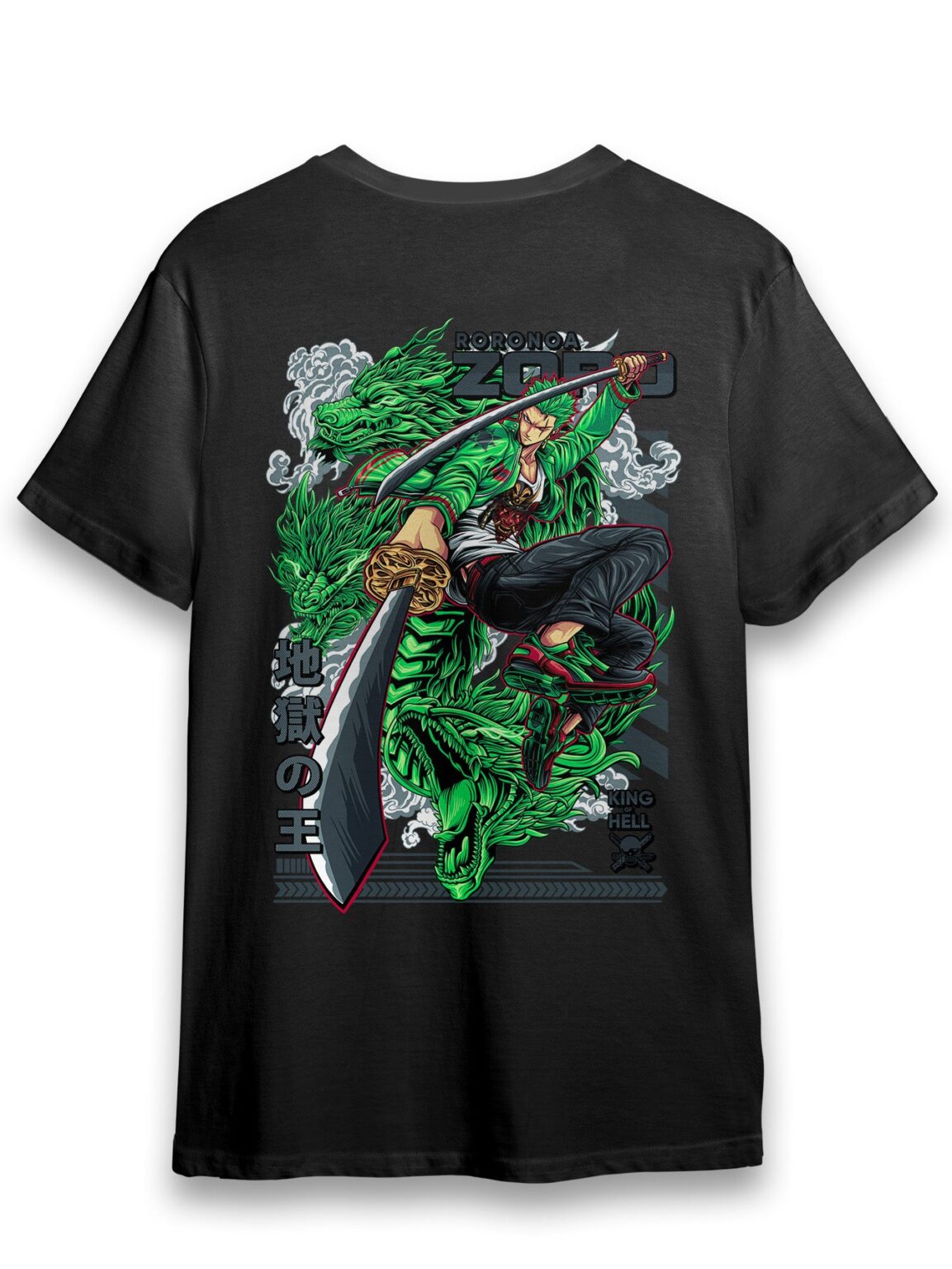 Nitoryu Zoro Urban One Piece Anime Unisex T-Shirt