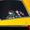 Tanjiro And Nezuko Car Sticker Custom Demon Slayer Anime Car Accessories