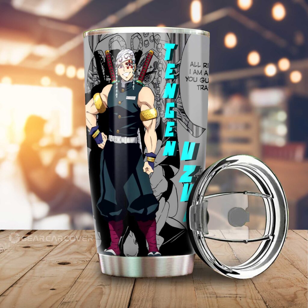 Tengen Uzui Stainless Steel Anime Tumbler Cup Custom Demon Slayer Anime Mix Mangas